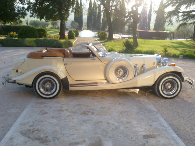 Noleggio Excalibur Phaeton 5 cabrio in Toscana e Emilia Romagna